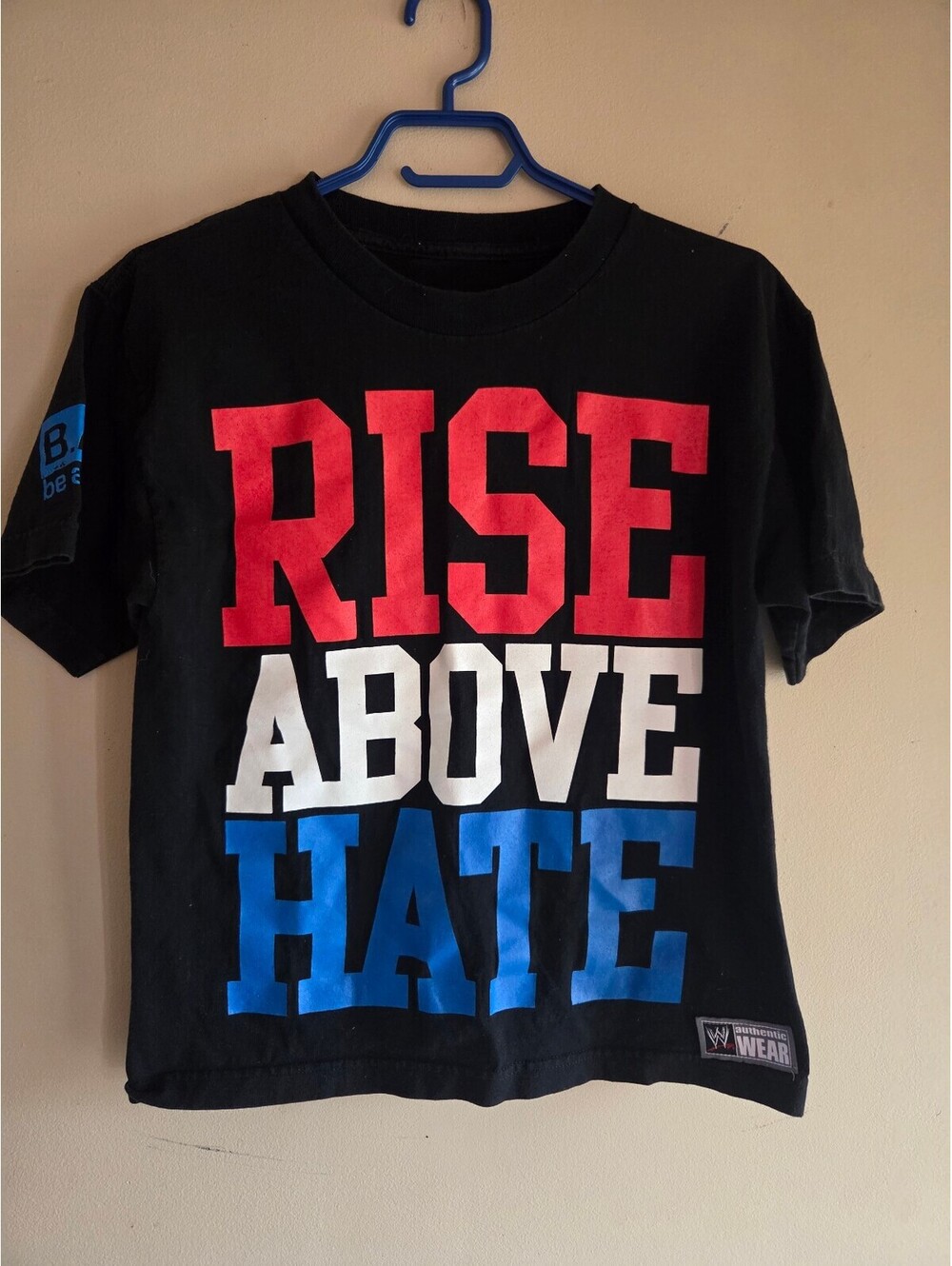 WWE Rise Above Hate Hustle Loyalty Respect Black T Shirt